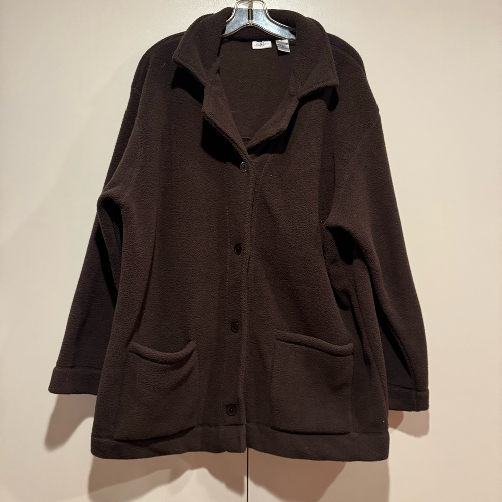 Women’s Size Medium Brown Pea Coat by Jenny Buchanan in EUC